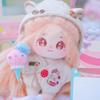 niannyyhouse 20cm Plush Doll Long Hair Girl Humanoid Stuffed Body no Attribute 8" Normal Body Dress Up Gifts (a-13-with Skeleton) view 2