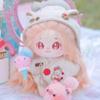 niannyyhouse 20cm Plush Doll Long Hair Girl Humanoid Stuffed Body no Attribute 8" Normal Body Dress Up Gifts (a-13-with Skeleton) view 4