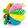 Upgraded Sensory Ball,Textured Sensory&Montessori Toys for Babies 0,3,6, 9,12Months,Soft Rainbow Fabric Ball with Squeakers Crinkles Rattles,Newborn Infant Learning Toys 0-3 Months for Tummy Time view 1