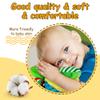 Upgraded Sensory Ball,Textured Sensory&Montessori Toys for Babies 0,3,6, 9,12Months,Soft Rainbow Fabric Ball with Squeakers Crinkles Rattles,Newborn Infant Learning Toys 0-3 Months for Tummy Time view 4