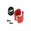 FLMLF CNC Metal Clamp of Exhaust Pipe Red for 1/5 HPI Baja 5B 5T 5SC RC CAR Parts view 2