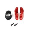FLMLF CNC Metal Clamp of Exhaust Pipe Red for 1/5 HPI Baja 5B 5T 5SC RC CAR Parts view 3