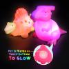 Baby Bath Toys for Toddlers 1-5, 6 Packs Light Up Floating Dinosaur Toys for Kids 1-5 Year Olds Boys Girls Halloween Xmas Birthday for Babies Age 1-5 Sensory Toys Preschool Bathtub Pool Shower Games view 3