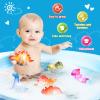 Baby Bath Toys for Toddlers 1-5, 6 Packs Light Up Floating Dinosaur Toys for Kids 1-5 Year Olds Boys Girls Halloween Xmas Birthday for Babies Age 1-5 Sensory Toys Preschool Bathtub Pool Shower Games view 4