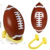 Sanwuta 1 Pcs 37" Giant Jumbo Inflatable Football with Tee Set Inflatable Football Party Supplies Birthday Party Game Decorations view 2