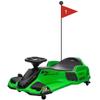 24V Kids Ride on Drift Car for Kids, Electric Drifting Go-Kart Up to 7.5 mph Variable Speed, Built-in Music,Colorful LED Light,USB,Low-Power Alarm,Green view 1