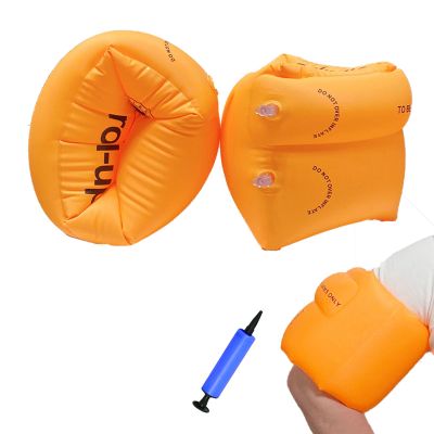 2 Pack Inflatable Arm Floaties Swim Arm Bands Swimming Tube Floater Water Wings for Adult Kids
