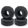 MOHERO 140mm Rubber Wheel Tires 2.2 inch Rocks Tyres for 1/10 Axial SCX10 90046 AXI03006 TRX4 TRX6 D90 RC Crawler Car Pack of 4 (Pack of 4) view 1