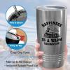 Flairy Land Train Engineer Silver Tumbler 20oz - warm locomotive - Railroad Engineer Train Engineer Train Birthday Party Supplies Locomotives Train Conductor view 4