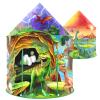 WillingHeart Play Tent for Kids Pretend Playhouse Indoor Outdoor Games Party Children Pop Up Foldable Tent Birthday Toy for Boys Girls Toddler Baby Playroom Gift, Wild Dinosaur Themed view 1