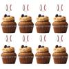 20Pcs Baseball Cupcake Toppers Resin Assembled Sport Theme Ball Cupcake Picks Baseball Theme Baby Shower Kids Birthday Party Cake Decorations Supplies view 1