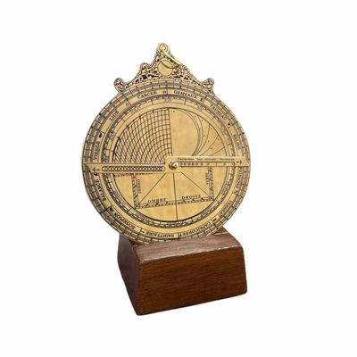 Brass Astrolabe Vintage Antique Astrolabe French Globe Navigation Maritime Astrological Calendar Collectible Navigation Astrolabe by Marine International