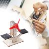 predolo DIY Toy Solar Fan Science Experiment Projects Solar Powered Fans Panel Set Mini Science Education Model Set for Desk Ornament Office view 3