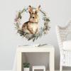 RoyoLam Cute Bunny in the Garland Wall Decal Nursery Rabbit Animal Easter Wall Sticker Removable Peel and Stick Wall Art Decor for Kids Baby Classroom Preschool Living Room Playing Room Bedroom School view 3