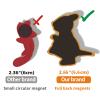 Fridge Magnet for Toddlers 1-3, Full Back Magnetic Rubber Cute Animals Refrigerator Magnets for Kids,Toddler Magnets for Refrigerator,Baby Educational Learning Toy Children Gift view 2