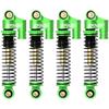 EPINON All Aluminum Front & Rear Shocks for FMS RocHobby eazyrc 1/24 FCX24 1/18 Land Cruiser/Hilux/FJ Cruiser/K10/Mogrich/Apache/Atlas 6X6 Upgrade Parts (4PCS Green) view 1