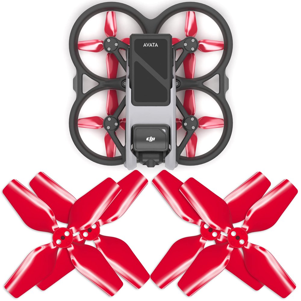 Master Airscrew 4-blade Upgrade Propellers for DJI Avata - Red, 4 pcs