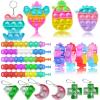 120 Pcs Pop Fidget Party Favors for Kids, Easter Egg Fillers, Pinata Stuffers, Treasure Box Toys, Classroom Prizes, Pinata Filler, Goodie Bag Stuffers, Treasure Chest Carnival Rewards for Boys Grils view 2