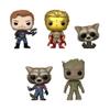 Funko Pop! Guardians of The Galaxy 3 - Set of 5 - Groot, Rocket, Baby Rocket, Star-Lord and Adam Warlock view 1
