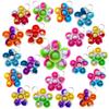 100 Packs Flower Mini Pop Fidget, Autism Special Needs Squeeze Sensory Party Favors Gift for Family, Adult and Kids view 1