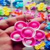 100 Packs Flower Mini Pop Fidget, Autism Special Needs Squeeze Sensory Party Favors Gift for Family, Adult and Kids view 3