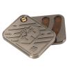 Jiawu Magnetic Fidget Slider, Adult Fidget Toys, Metal Poker Push Card Fidget Slider Stress Relief Toy, Metal Magnetic Office Desk Toys Adult EDC Casual Fidget Toy Gifts for Men view 2