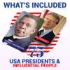 USA Presidents & Influential People Flash Cards  75 Cards for Learning U.S. History & Civics  Educational Study Tool for Students, Teachers & Homeschool  Briston American History Edition view 2