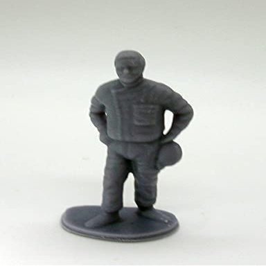 Greenhills Slot Car Vintage Driver with Helmet - Unpainted - 1:32 Scale - New - GP21