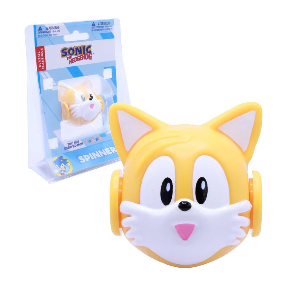 Sonic The Hedgehog Fidget Spinner Tails (Official Collectible Stress Toy & ADHD Focus Spinner) Sonic, Knuckles, Tails, Super Sonic