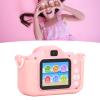 Tyenaza Mini Digital Kids Camera, 20MP Pink Cartoon Style Video & Selfie Camera, Rechargeable Toddler Toys, Excellent Gift for Boys or Girls view 3