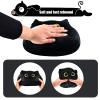 AudeRhine 16'' Black Cat Plush Toys, Cute Cat Pillow Soft Baby Plushies for Kids, Cat Stuffed Animals Kawaii Plush Toys Gift for Boys Girls (Black, 16 Inch) view 3