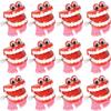 HAPPY DEALS ~ Wind Up Chatter Teeth with Eyes | 12 Pack | 1.75 inch Chattering Walking Toys view 1