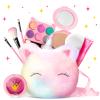 ULOVEME Kids Washable Makeup Kit for Girls 4-6 with Small Coin Purse(5.5x5.25in) - Real, Non Toxic Make Up Toy Gift- Umicorn Gift Set (Rainbow Coin Purse) view 1