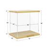 BenchPro Clear Acrylic Display Case for Trophy, Collectibles, Assemble Cube Display Box Stand Dust Proof Protection Showcase for Action Figures Toys. (1" Thick Wood, 16" H x 17" L x 12" D) view 3