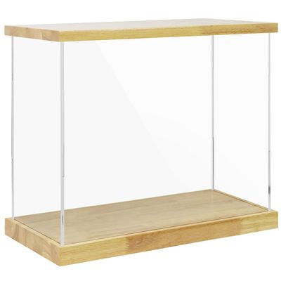 BenchPro Clear Acrylic Display Case for Trophy, Collectibles, Assemble Cube Display Box Stand Dust Proof Protection Showcase for Action Figures Toys. (1.75" & 1" Thick Wood, 21" H x 24" L x 12" D)