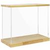 BenchPro Clear Acrylic Display Case for Trophy, Collectibles, Assemble Cube Display Box Stand Dust Proof Protection Showcase for Action Figures Toys. (1.75" & 1" Thick Wood, 21" H x 24" L x 12" D) view 1