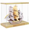 BenchPro Clear Acrylic Display Case for Trophy, Collectibles, Assemble Cube Display Box Stand Dust Proof Protection Showcase for Action Figures Toys. (1.75" & 1" Thick Wood, 21" H x 24" L x 12" D) view 2