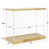 BenchPro Clear Acrylic Display Case for Trophy, Collectibles, Assemble Cube Display Box Stand Dust Proof Protection Showcase for Action Figures Toys. (1.75" & 1" Thick Wood, 21" H x 24" L x 12" D) view 3