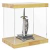 BenchPro Clear Acrylic Display Case for Trophy, Collectibles, Assemble Cube Display Box Stand Dust Proof Protection Showcase for Action Figures Toys. (1.75" Thick Wood, 16" H x 17" L x 12" D) view 2