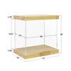 BenchPro Clear Acrylic Display Case for Trophy, Collectibles, Assemble Cube Display Box Stand Dust Proof Protection Showcase for Action Figures Toys. (1.75" Thick Wood, 16" H x 17" L x 12" D) view 3
