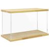BenchPro Clear Acrylic Display Case for Trophy, Collectibles, Assemble Cube Display Box Stand Dust Proof Protection Showcase for Action Figures Toys. (1" Thick Wood, 16" H x 24" L x 12" D) view 1
