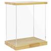 BenchPro Clear Acrylic Display Case for Trophy, Collectibles, Assemble Cube Display Box Stand Dust Proof Protection Showcase for Action Figures Toys. (1.75" & 1" Thick Wood, 21" H x 17" L x 12" D) view 1