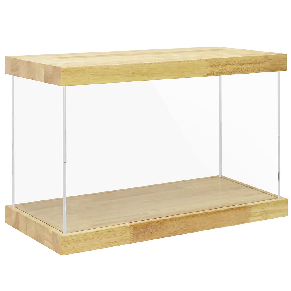 BenchPro Clear Acrylic Display Case for Trophy, Collectibles, Assemble Cube Display Box Stand Dust Proof Protection Showcase for Action Figures Toys. (1.75" Thick Wood, 16" H x 24" L x 12" D)
