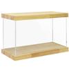 BenchPro Clear Acrylic Display Case for Trophy, Collectibles, Assemble Cube Display Box Stand Dust Proof Protection Showcase for Action Figures Toys. (1.75" Thick Wood, 16" H x 24" L x 12" D) view 1