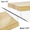 BenchPro Clear Acrylic Display Case for Trophy, Collectibles, Assemble Cube Display Box Stand Dust Proof Protection Showcase for Action Figures Toys. (1.75" Thick Wood, 16" H x 24" L x 12" D) view 4