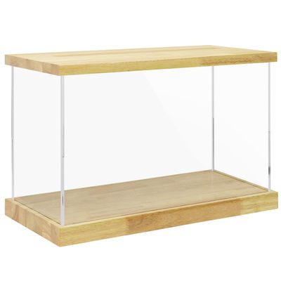 BenchPro Clear Acrylic Display Case for Trophy, Collectibles, Assemble Cube Display Box Stand Dust Proof Protection Showcase for Action Figures Toys. (1.75" & 1" Thick Wood, 16" H x 24" L x 12" D)