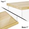 BenchPro Clear Acrylic Display Case for Trophy, Collectibles, Assemble Cube Display Box Stand Dust Proof Protection Showcase for Action Figures Toys. (1" Thick Wood, 21" H x 17" L x 12" D) view 4
