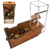 C4Labs Micro Travel Portable Dice Tower AND Dice Vault | Fits Standard Seven Set of Dice (Gunstock) view 1