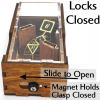 C4Labs Micro Travel Portable Dice Tower AND Dice Vault | Fits Standard Seven Set of Dice (Gunstock) view 2