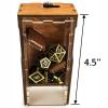C4Labs Micro Travel Portable Dice Tower AND Dice Vault | Fits Standard Seven Set of Dice (Gunstock) view 4